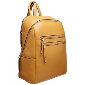 Yellow Multi Zip Pocket Backpack
